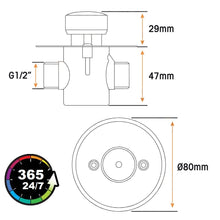 Load image into Gallery viewer, GRIFO PULSADOR TEMPORIZADOR 1/2&quot;M SN-35 F
