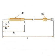 Cargar imagen en el visor de la galería, TERMOPAR CABEZA LISA M9x1 L=1000mm
